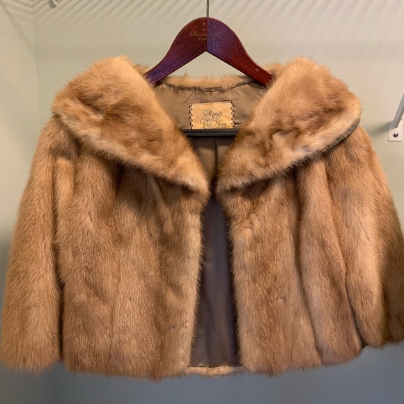 Macy’s Little Shop Jackets & Blazers - Mink Cape